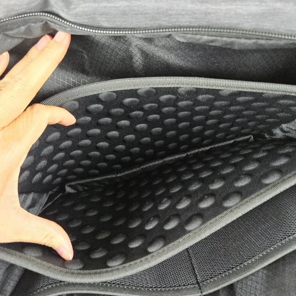 Samsonite Gray Computer Laptop Travel Bag Double Handles Detachable Strap